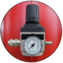 Pressure regulator and manometer